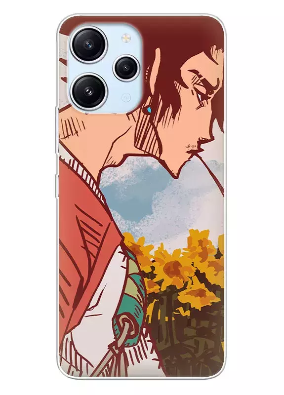 Xiaomi Redmi Note 12R чехол - Самурай Чамплу Samurai Champloo Муген крупным планом вектор-арт