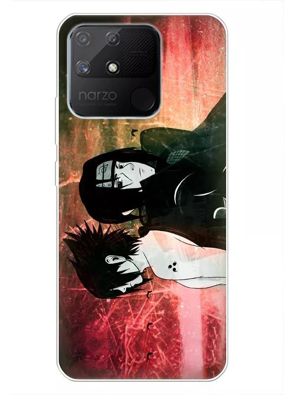 Чехол "Наруто Итачи и Саске" для Realme Narzo 50a из силикона