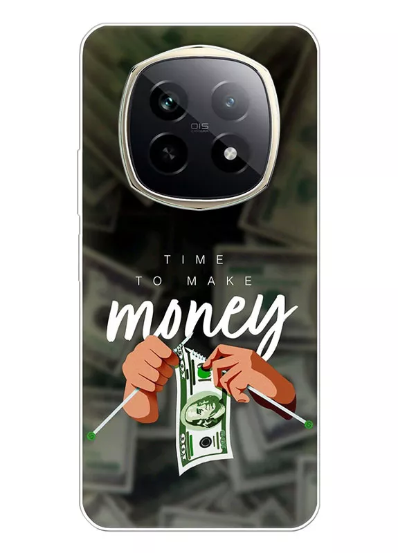 Силиконовый чехол для Realme P2 Pro - Time to make money
