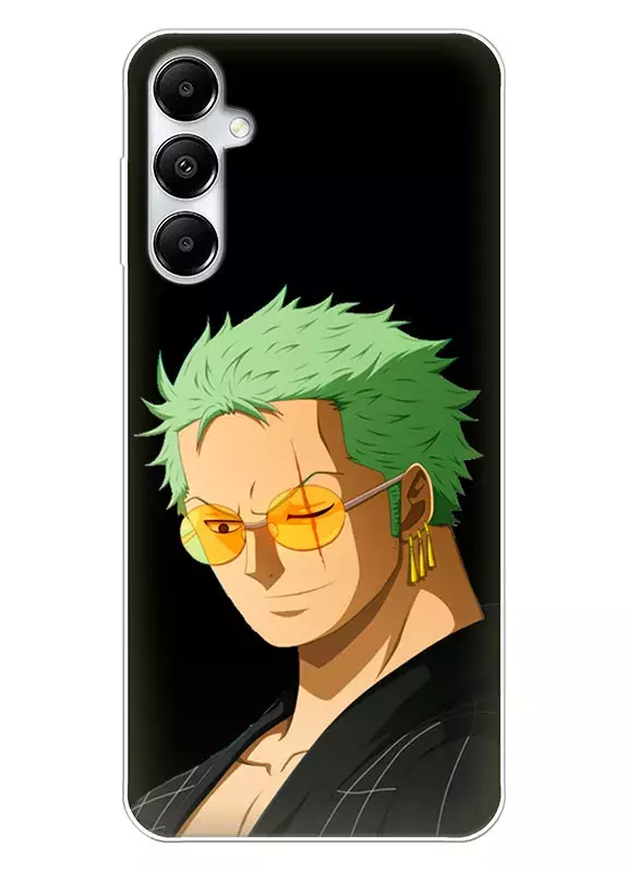 Samsung Galaxy A05s чехол - Ван-Пис One Piece Ророноа Зоро подмигивает крупным планом