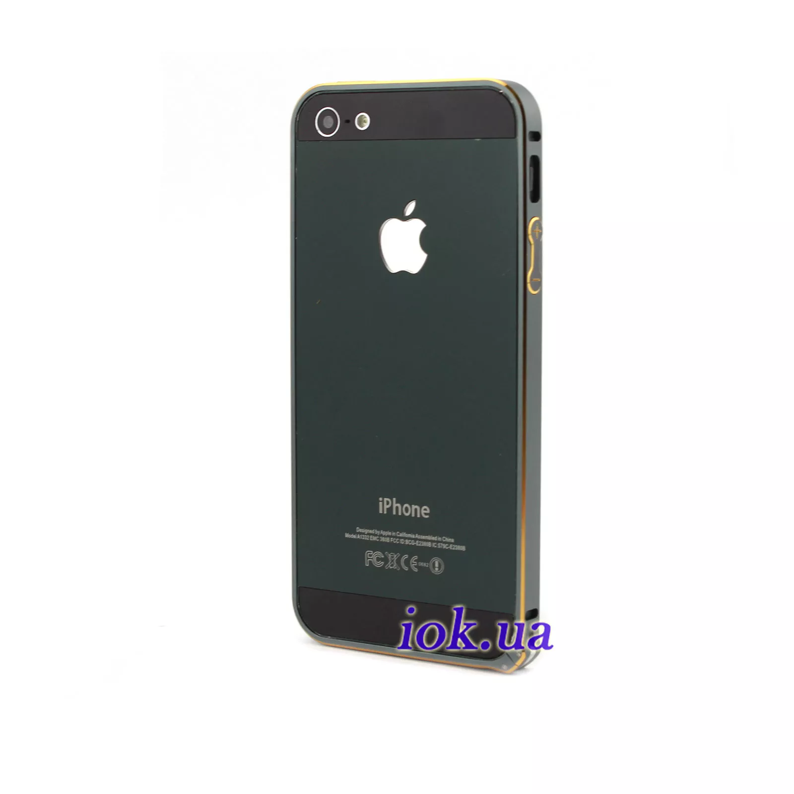Ультра-тонкий бампер для iPhone 5/5S, графитовый и золотой