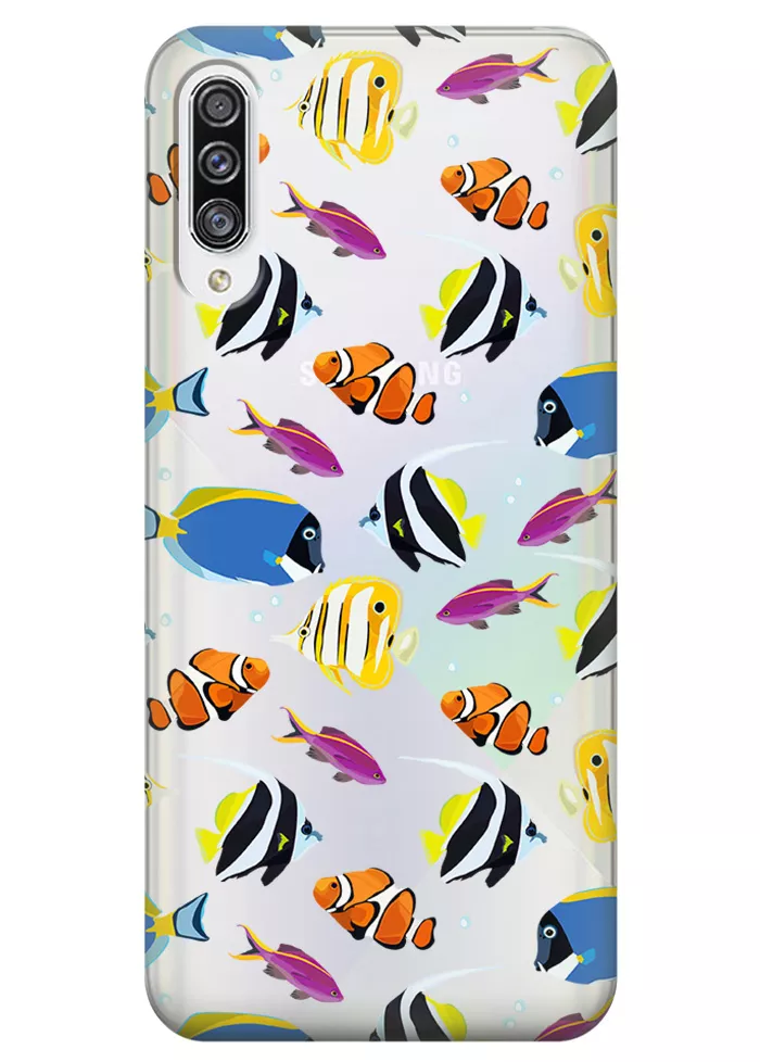 Чехол для Galaxy A50s - Bright fish
