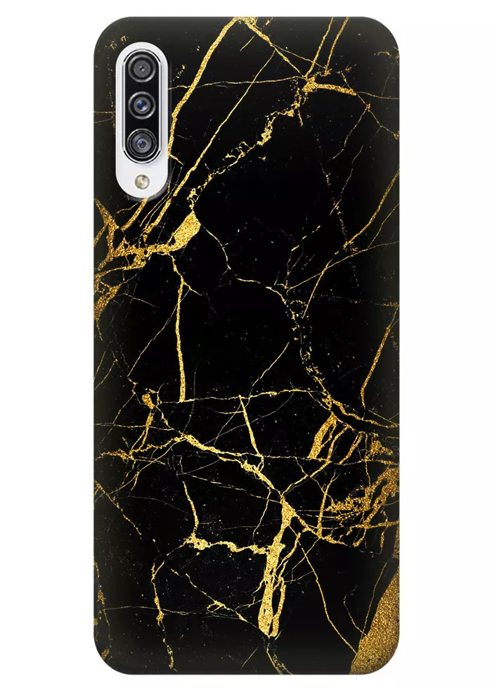 Чехол для Galaxy A50s - Золотой мрамор