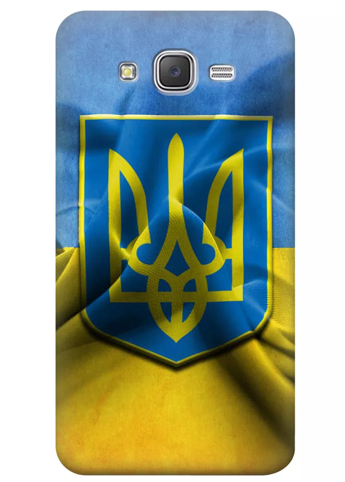 Чехол для Galaxy J3 2016 - Флаг и Герб Украины