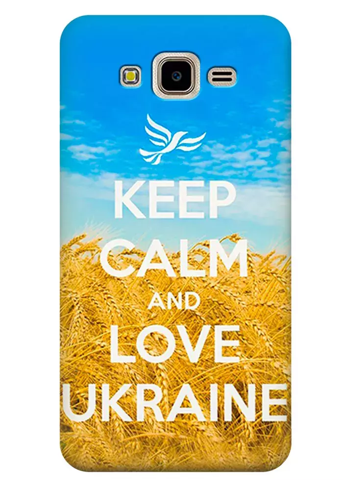 Чехол для Galaxy J7 Neo - Love Ukraine