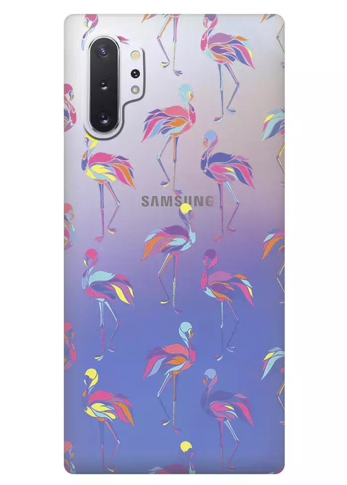 Чехол для Galaxy Note 10+ - Экзотические птицы