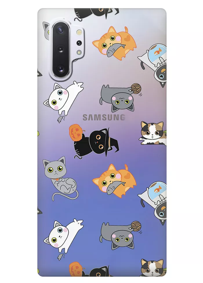 Чехол для Galaxy Note 10+ - Котятки