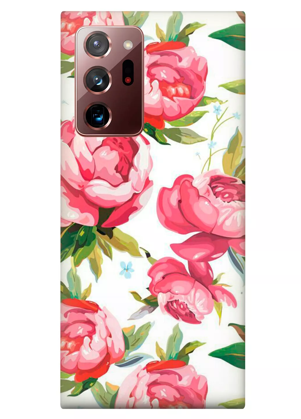Чехол для Galaxy Note 20 Ultra - Розовые пионы