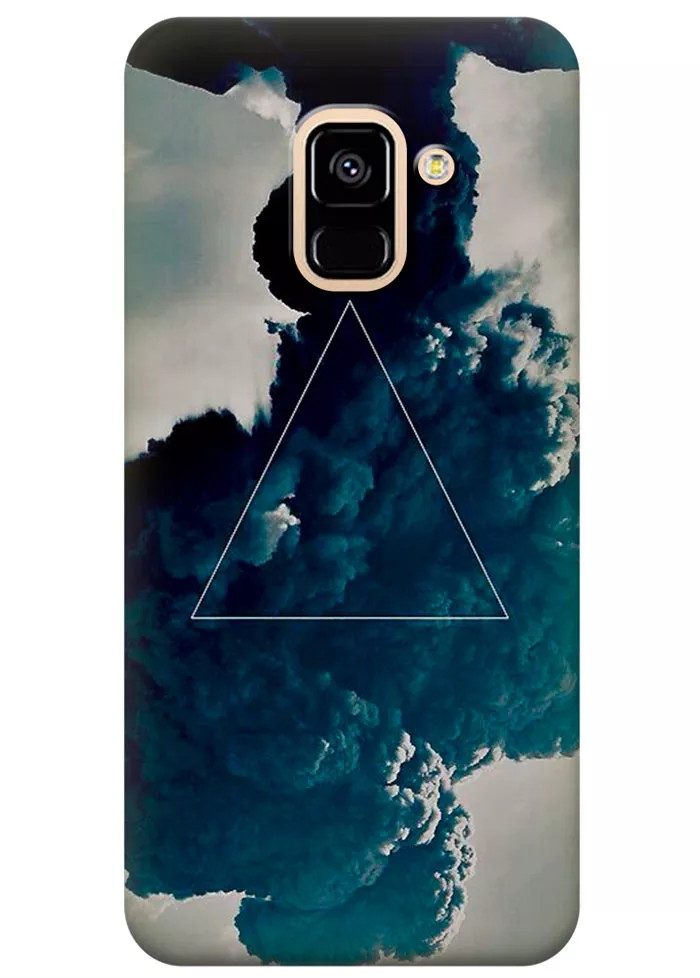 Чехол для Galaxy A8 2018 - Треугольник в дыму