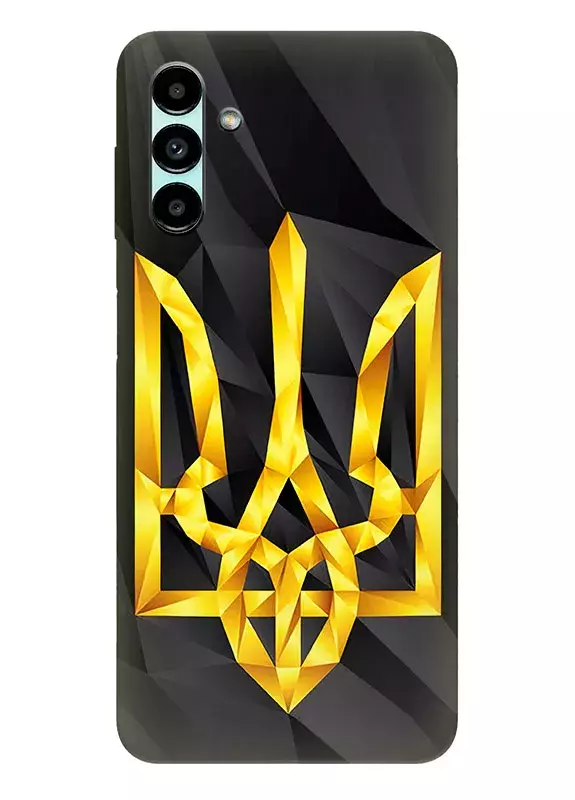 Чехол на Galaxy A13 5G с геометрическим гербом Украины