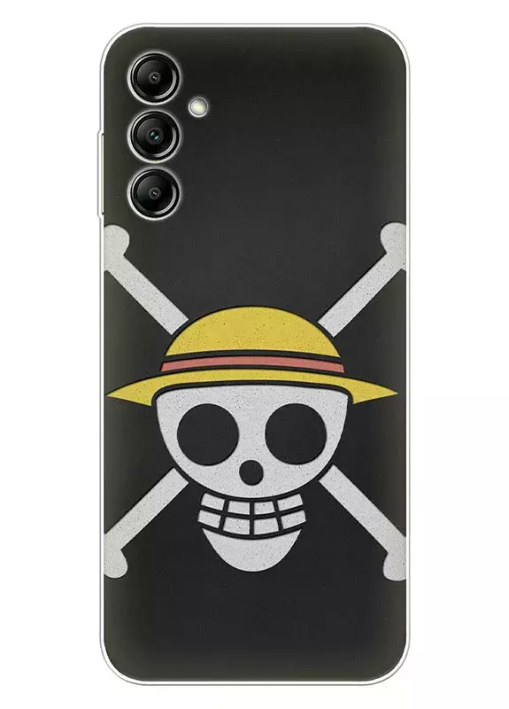Samsung Galaxy A24 чехол - Ван-Пис One Piece пиратское лого череп Луффи