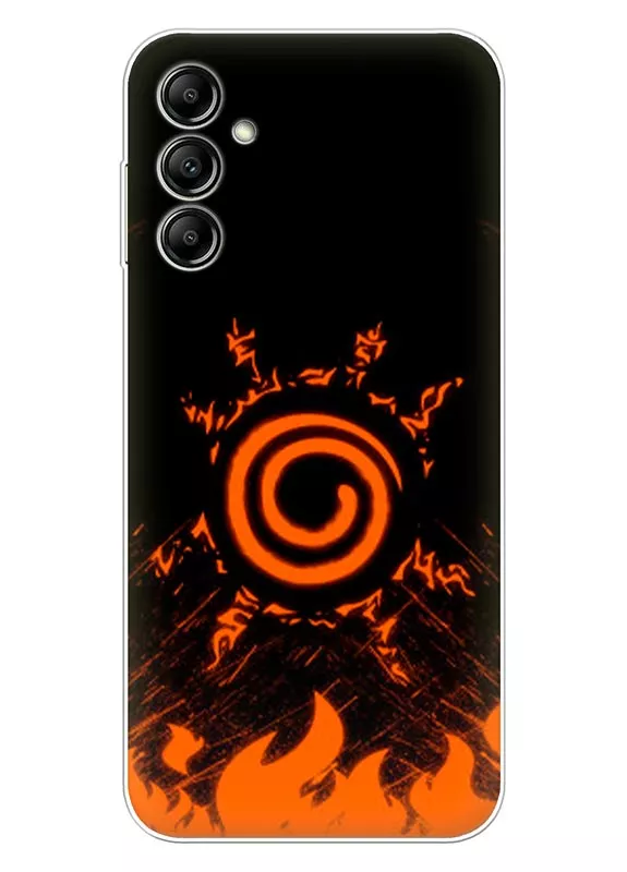 Samsung Galaxy M34 чехол из силикона - Спираль Наруто