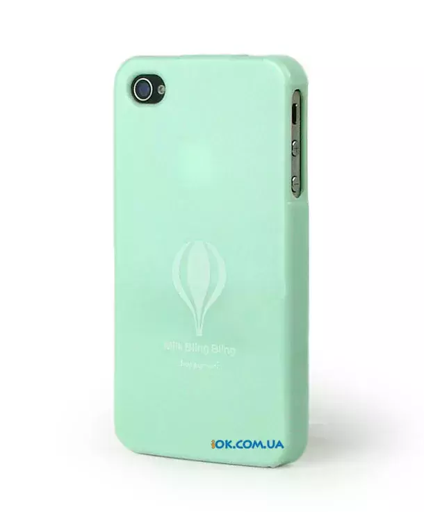 Чехол из силикона Milk Bling Bling для iPhone 4/4s, зеленый