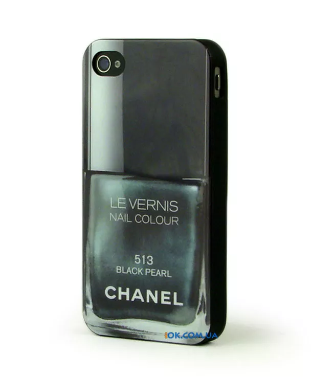 Чехол силиконовый CHANEL LE VERNIS Black Pearl на iPhone 4S/4