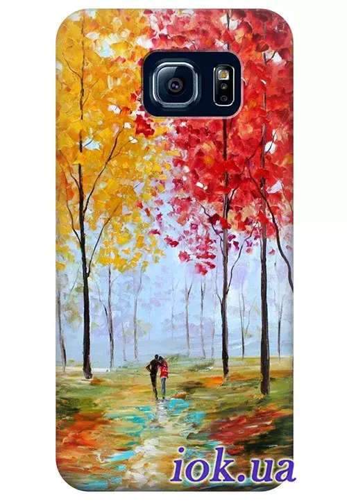 Чехол для Galaxy S6 - Осенняя прогулка 