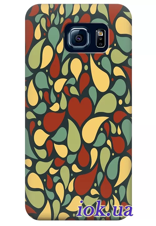 Чехол для Galaxy S6 - Сердце 