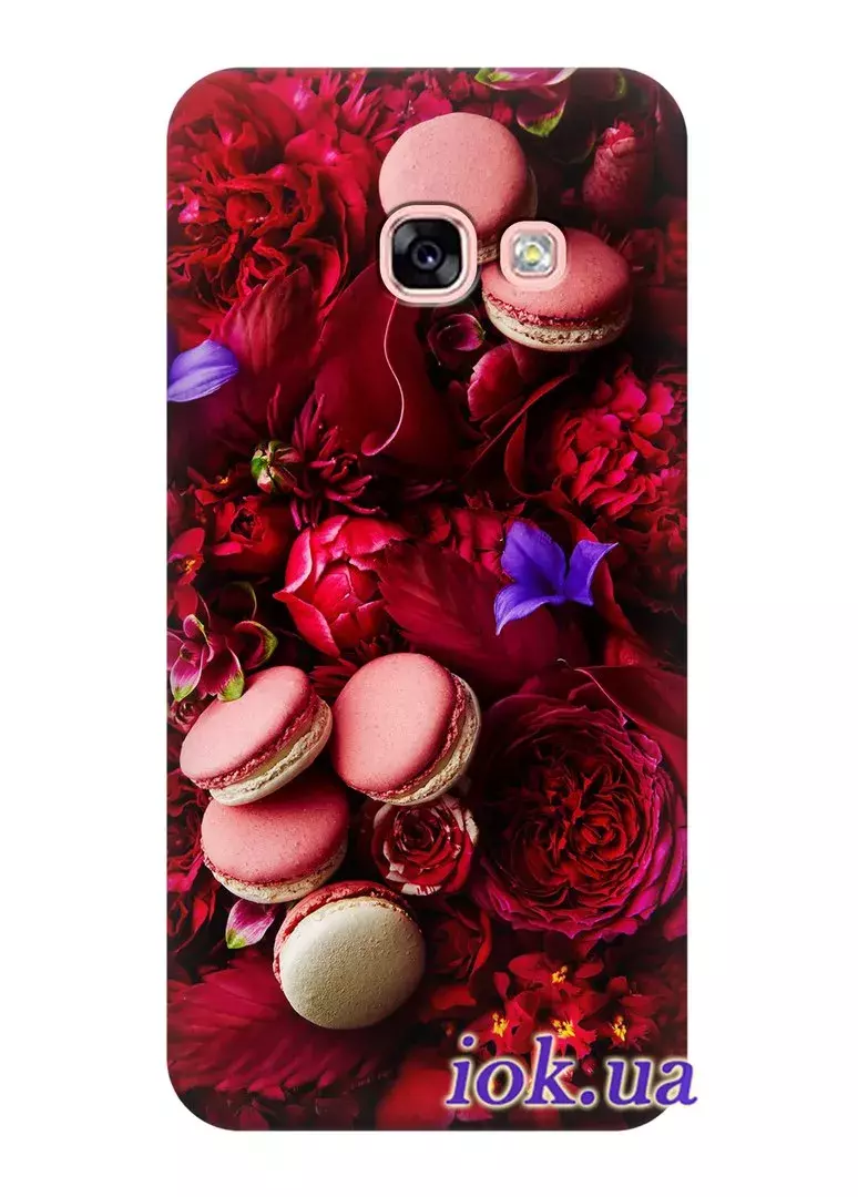 Чехол для Galaxy A7 2017 - Бордовый цвет