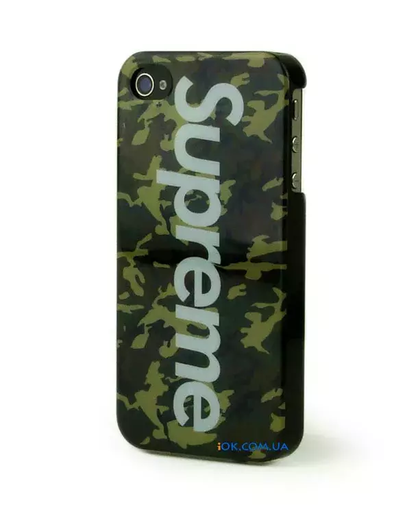 Культовый чехол-накладка Supreme для iPhone 4/4S в стиле Хаки