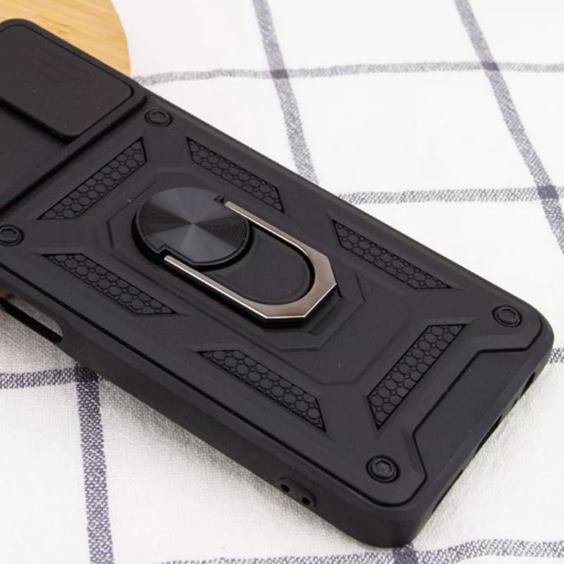 Ударопрочный чехол Camshield Serge Ring for Magnet для Xiaomi Redmi Note 10 Pro 5G / Poco X3 GT, Черный