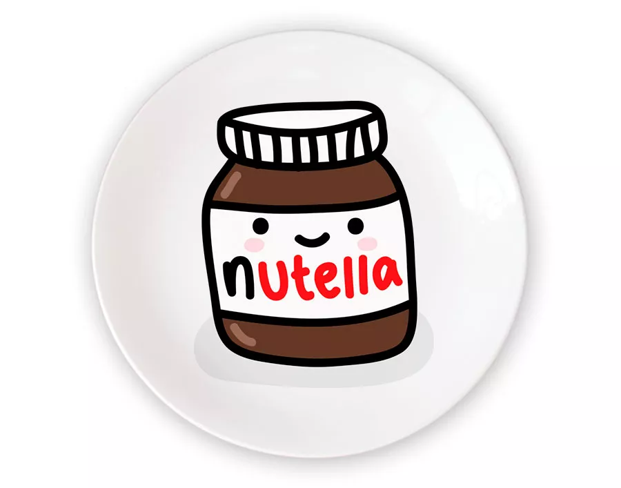 Тарелка с картинкой - Нутелла