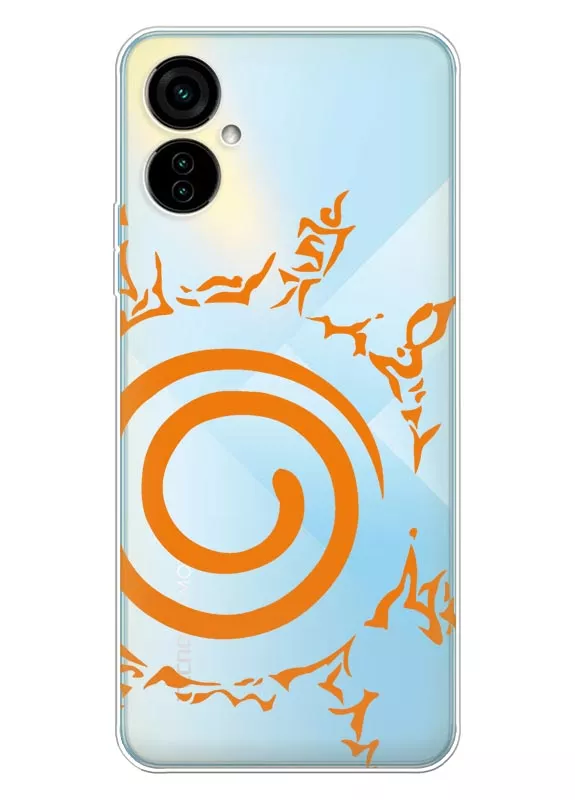 Чехол для Tecno Camon 19 Neo из прозрачного силикона - Naruto Шаринган все виды