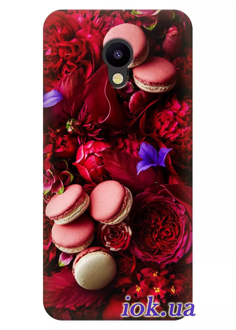 Чехол для Meizu M5s - Цветочные сладости