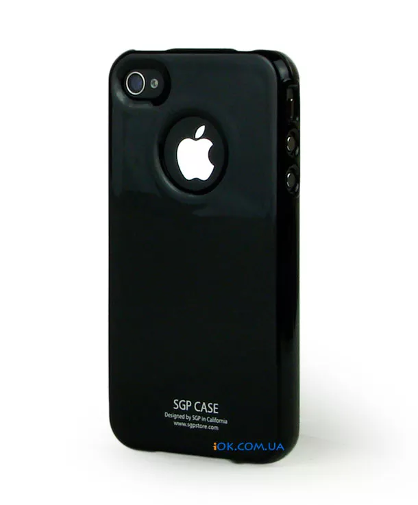 SGP Ultra Thin, черный чехол для iPhone 4/4S