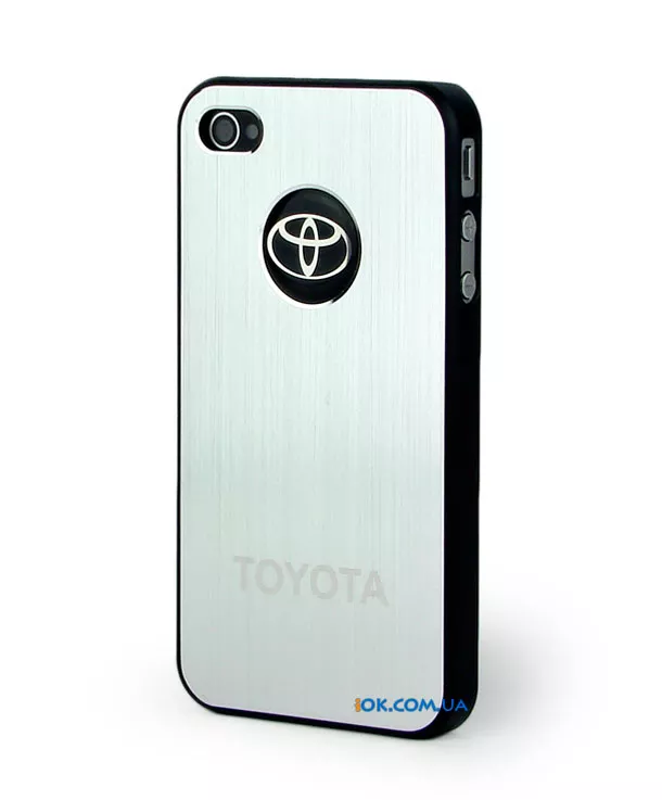 Чехол Toyota для Apple iPhone 4/4S с металлическим покрытием