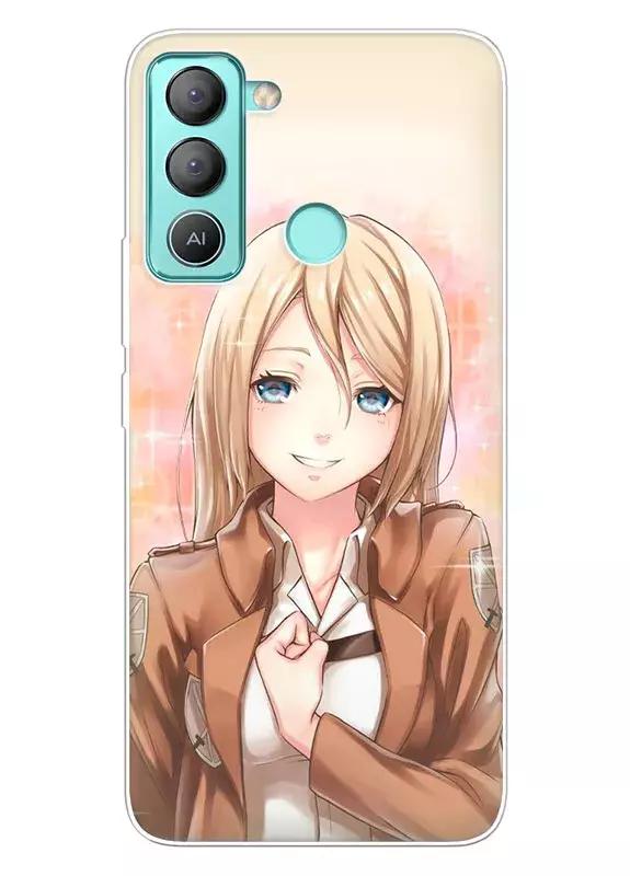Tecno Pop 5 LTE чехол - Атака на титанов Attack on Titan прекрасная Армин Арлерт
