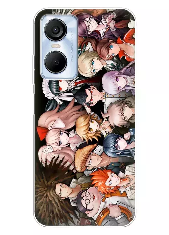 Tecno Pop 6 Pro чехол из силикона - Команда Данганронпа