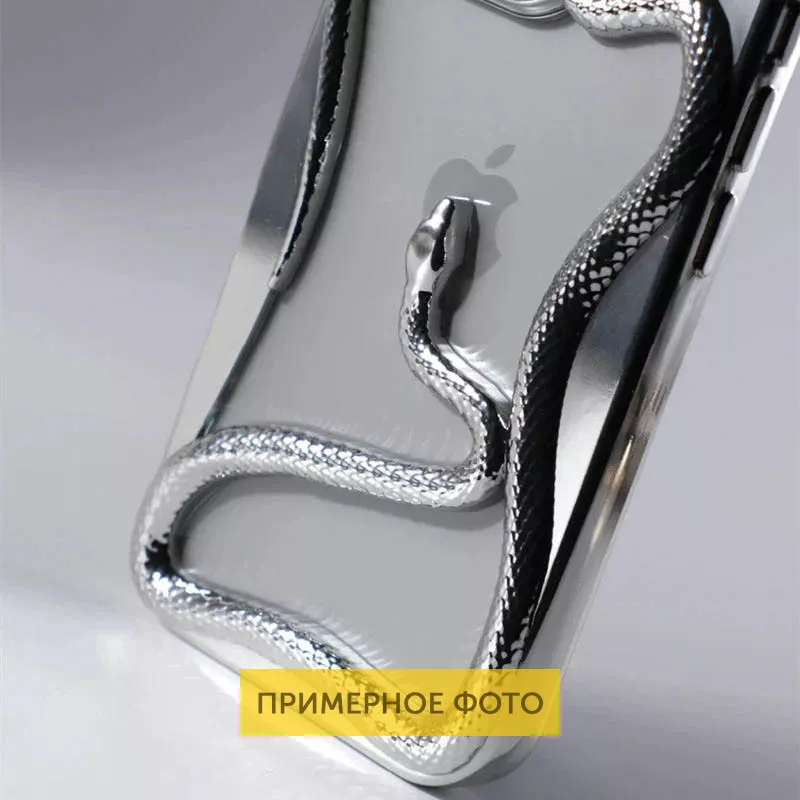 TPU чехол Snake для Apple iPhone 13 || Apple iPhone 14, Silver