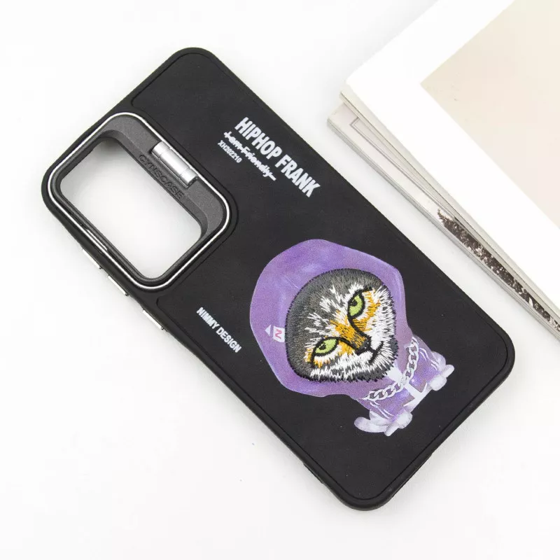 TPU+PC чехол Friends для Xiaomi Poco C65 || Xiaomi Redmi 13C, Black Cat