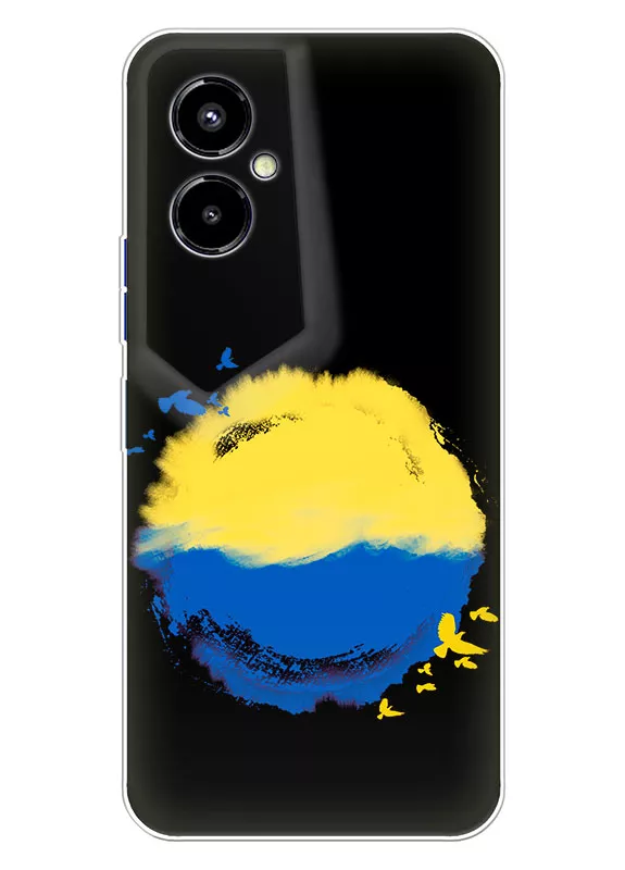 Чехол для Tecno Pova 4 Pro с теплой картинкой - Любовь к Украине