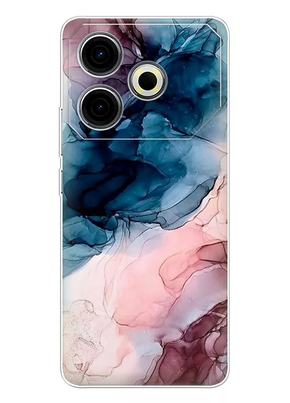 Tecno Pova 6 Neo силиконовый чехол с картинкой - Водные чернила