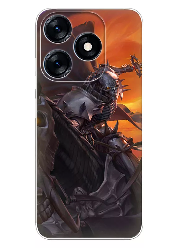Tecno Spark 10C чехол - Берсерк Бэрусэруку Berserk Beruseruku Рыцарь-череп в атаке