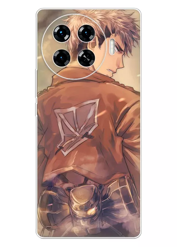 Tecno Spark 20 Pro Plus чехол - Атака на титанов Attack on Titan Жан Кирштайн крупным планом