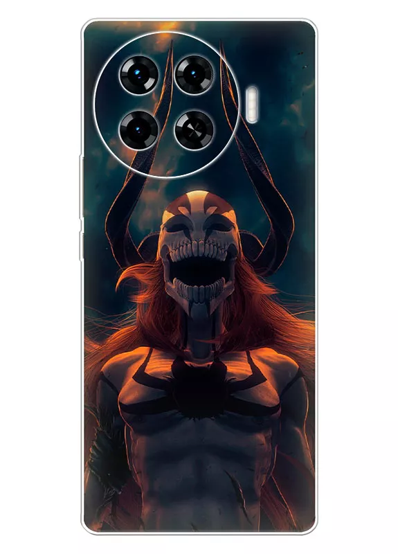 Tecno Spark 20 Pro Plus чехол - Блич Bleach ярость Ичиго Куросаки в маске с рогами