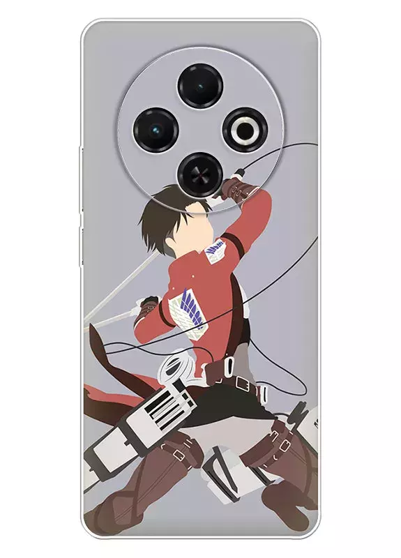 Tecno Spark 30C чехол - Атака на титанов Attack on Titan Эрен Йегер в атаке вектор-арт