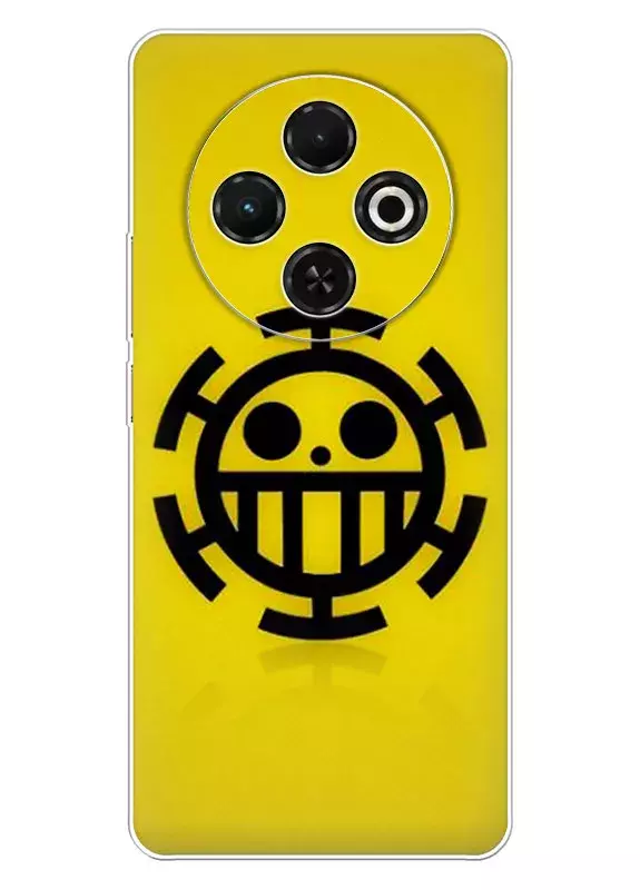 Tecno Spark 30C чехол с аниме Ван-Пис One Piece черный логотип черепа вектор-арт