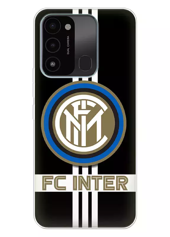 Техно Спарк 8С чехол - логотип Футбольного клуба Inter Milan Интер Милан Интернационале вектор-арт 