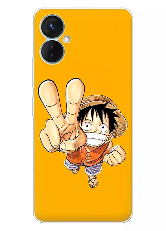 Tecno Spark 9 Pro чехол - Ван-Пис One Piece радостное приветствие Луффи 