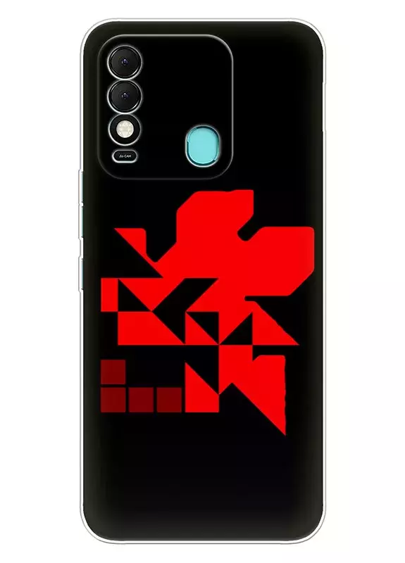 Чехол для Tecno Spark 8 - Евангелион Evangelion NERV Red Logo вектор-арт 
