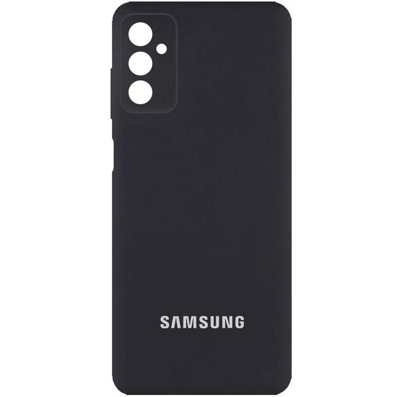 Чехол Silicone Cover Full Camera (AA) для Samsung Galaxy M52, Черный / Black