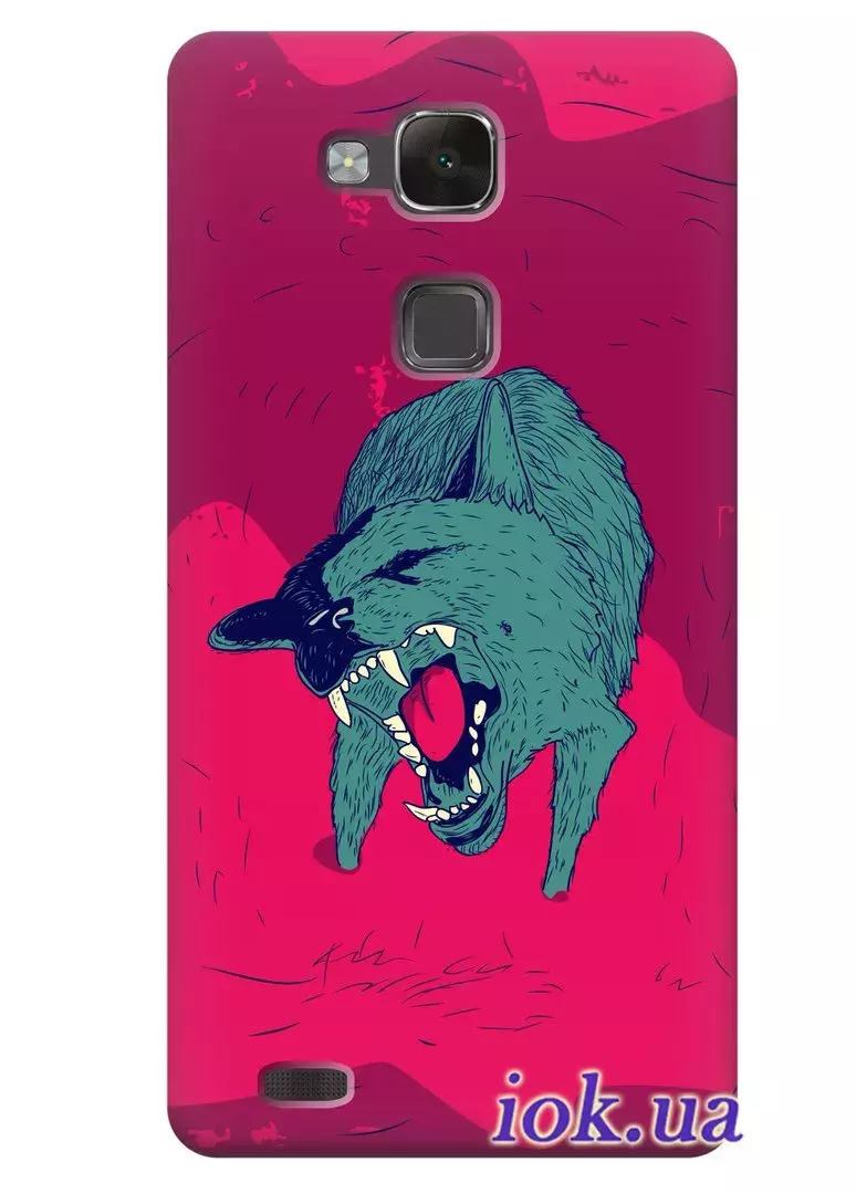 Чехол для Huawei Mate 7 - Необычный волк