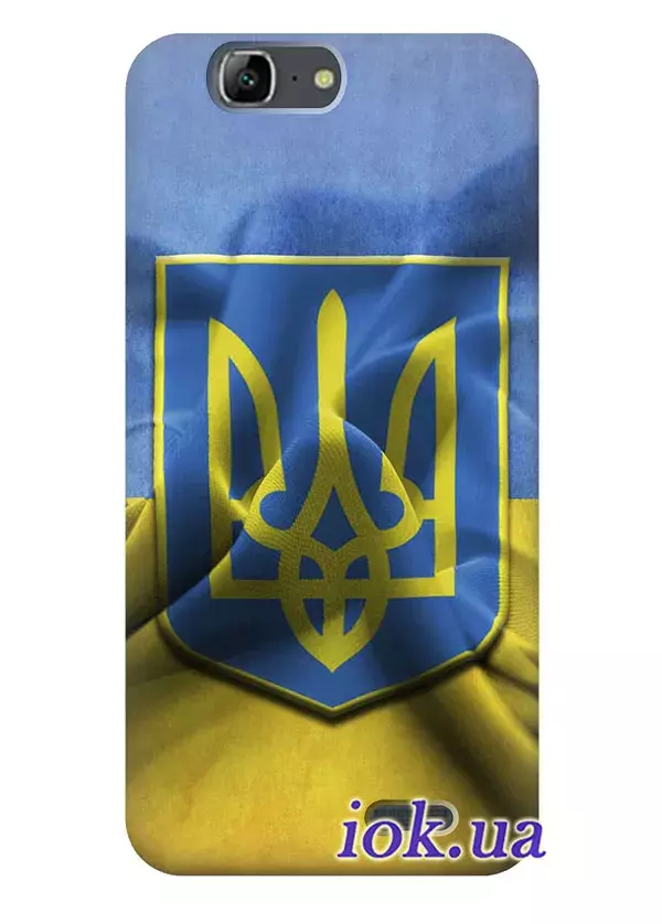 Чехол для Huawei G7 - Флаг и Герб Украины