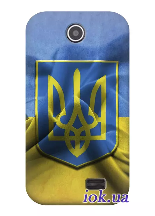 Чехол для Lenovo A208t - Флаг и Герб Украины