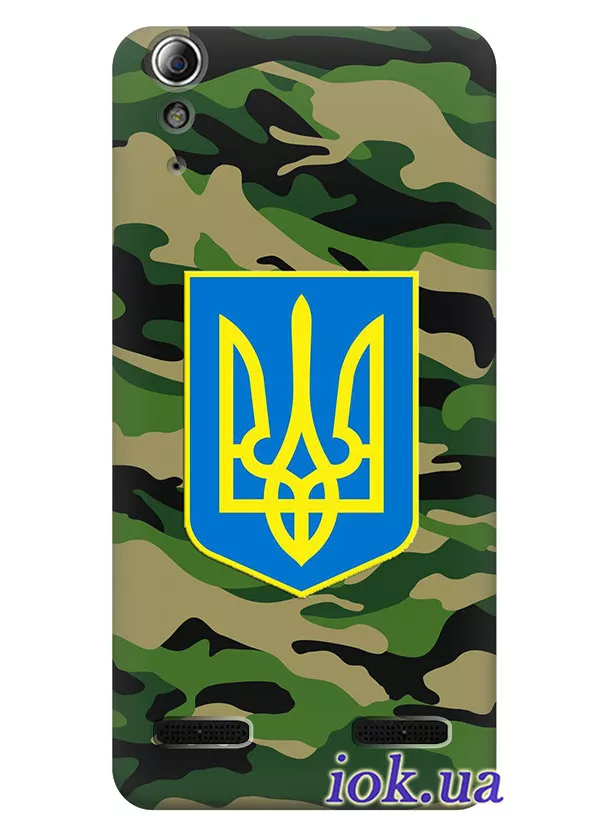 Чехол для Lenovo A6010 - Военный Герб Украины