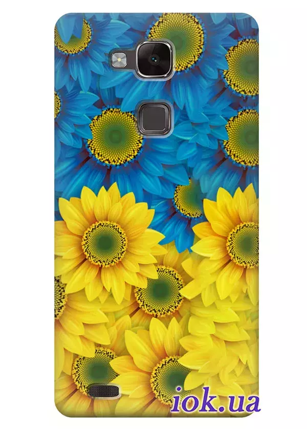 Чехол для Huawei Mate 7 - Цветочки Украины