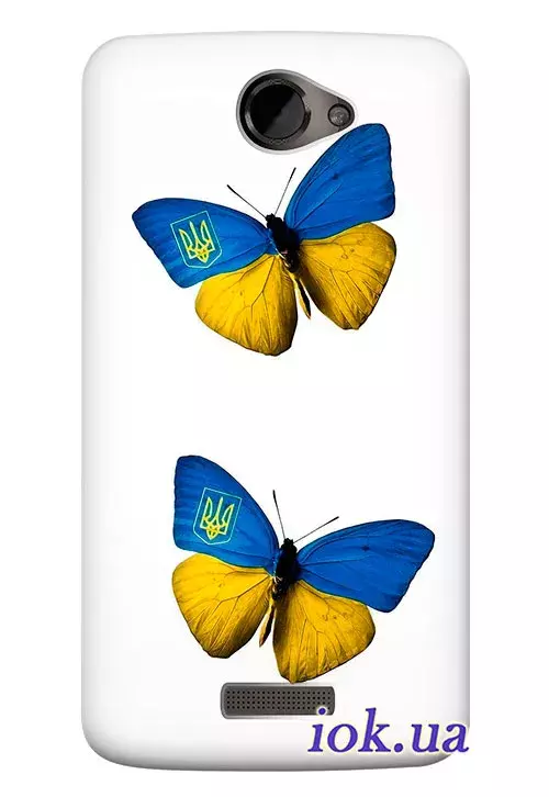 Чехол для HTC One XL - Бабочки