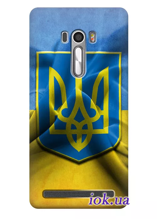 Чехол для Asus Zenfone Selfie - Флаг и Герб Украины